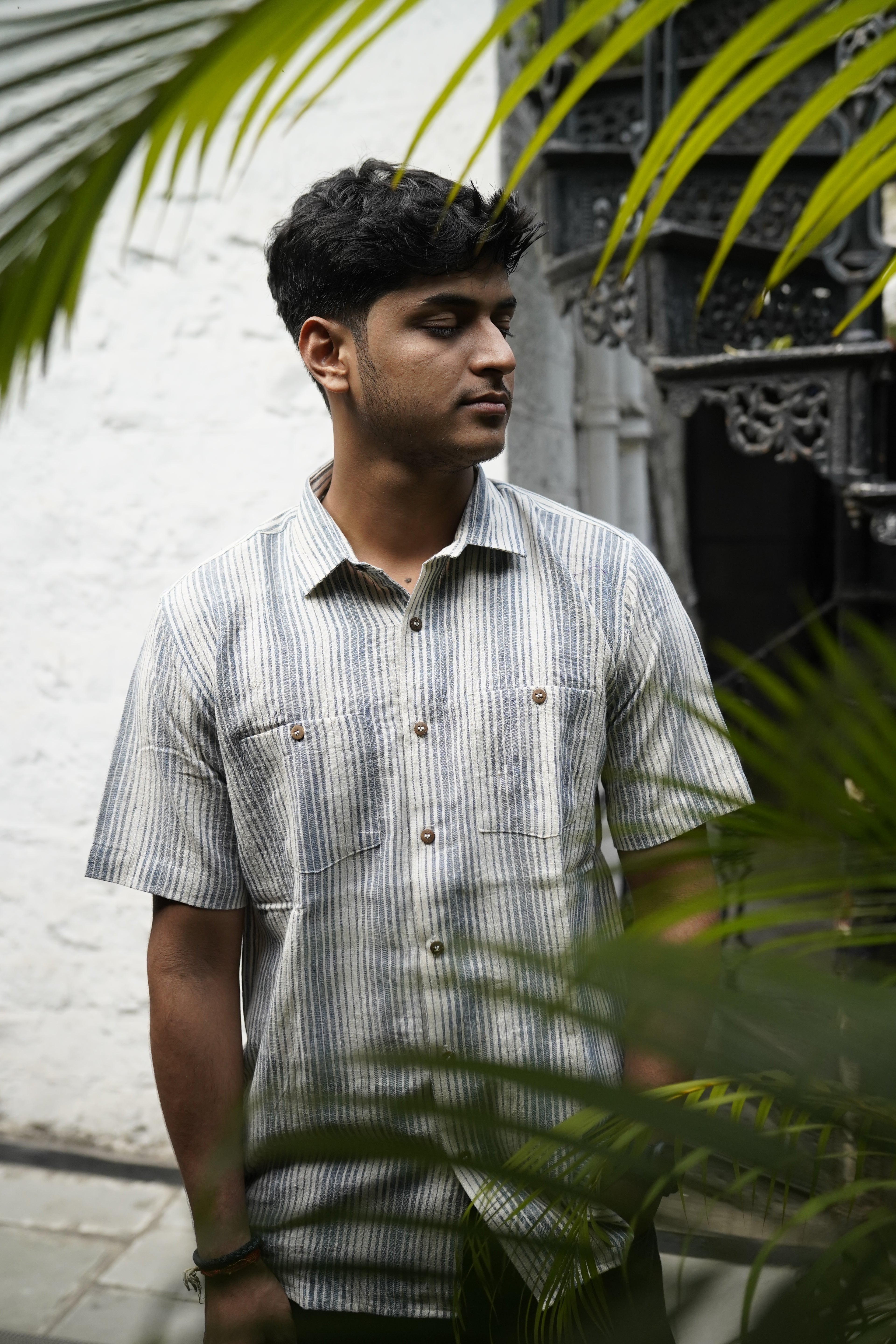 Pure Kala Cotton shirt multi stripes