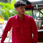 Brick Red Double Pocket