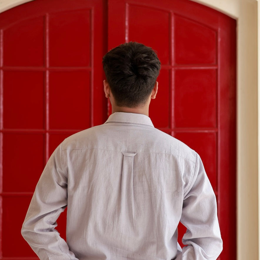 Khadi Shirt Set of Five — Classic Collar · Double Pocket