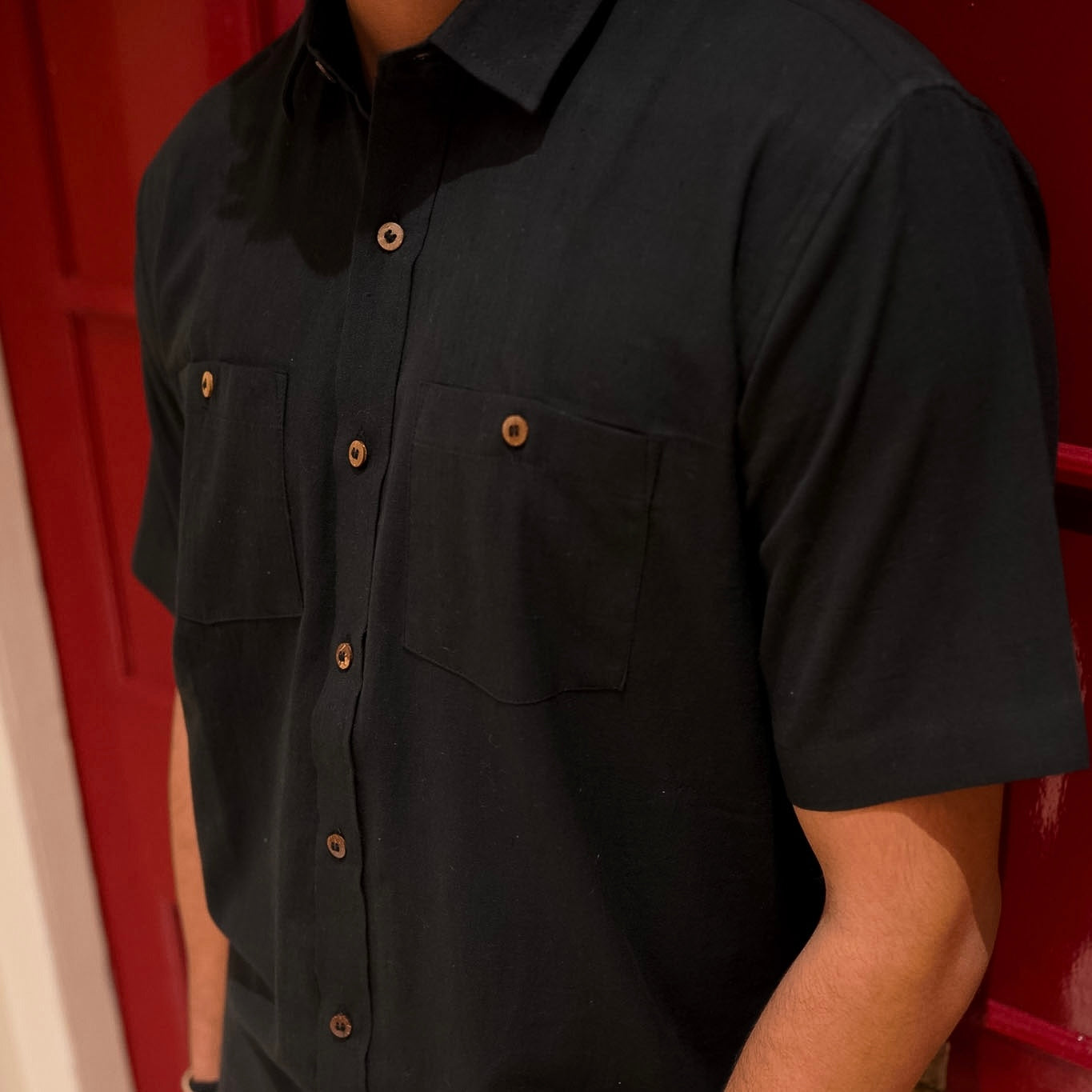 The Half-Sleeve Khadi Shirt: Engineered for Effortless Cool in Indian Summers.