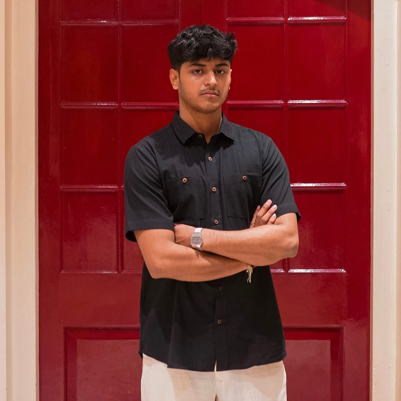 The Half-Sleeve Khadi Shirt: Engineered for Effortless Cool in Indian Summers.