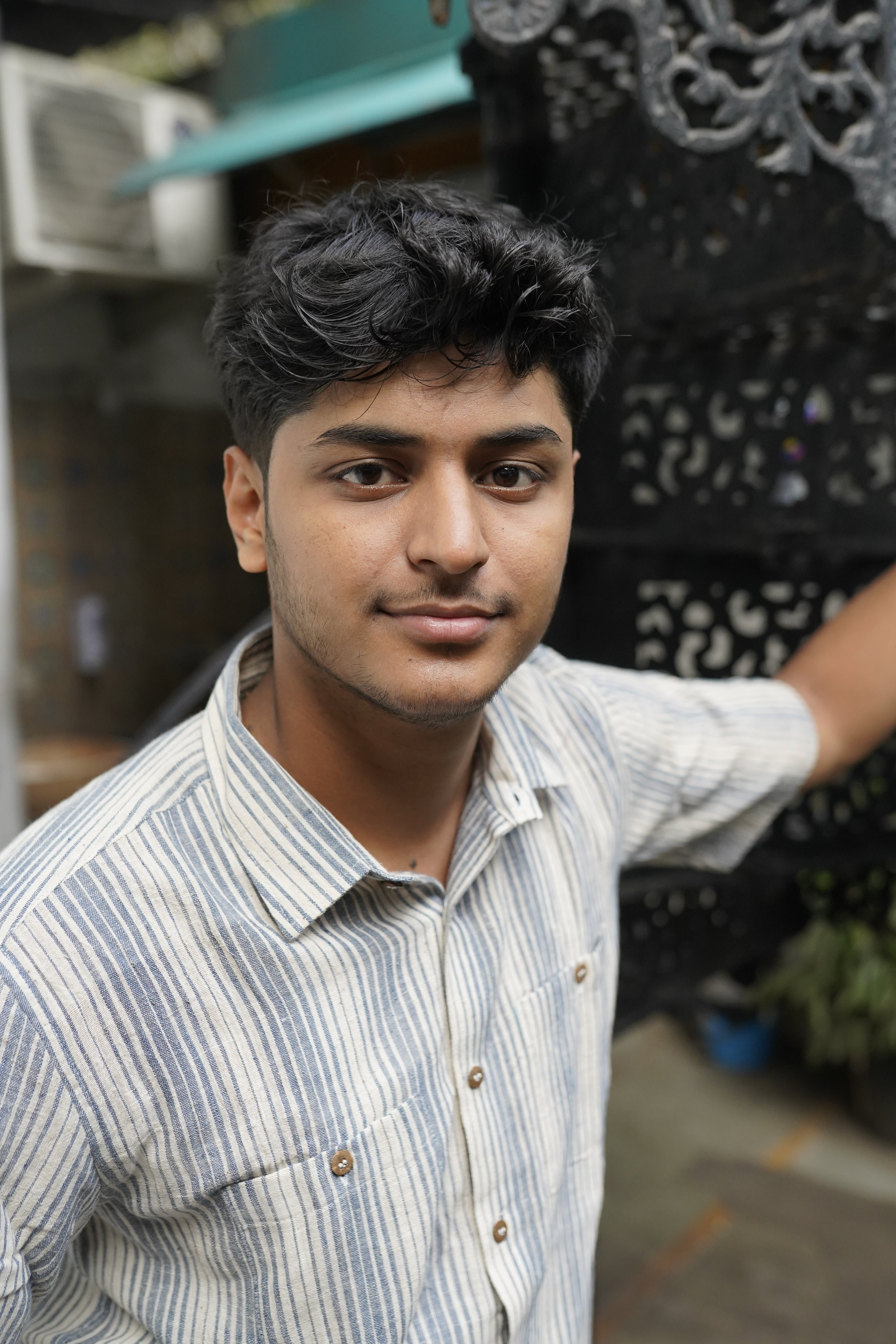 Pure Kala Cotton shirt multi stripes