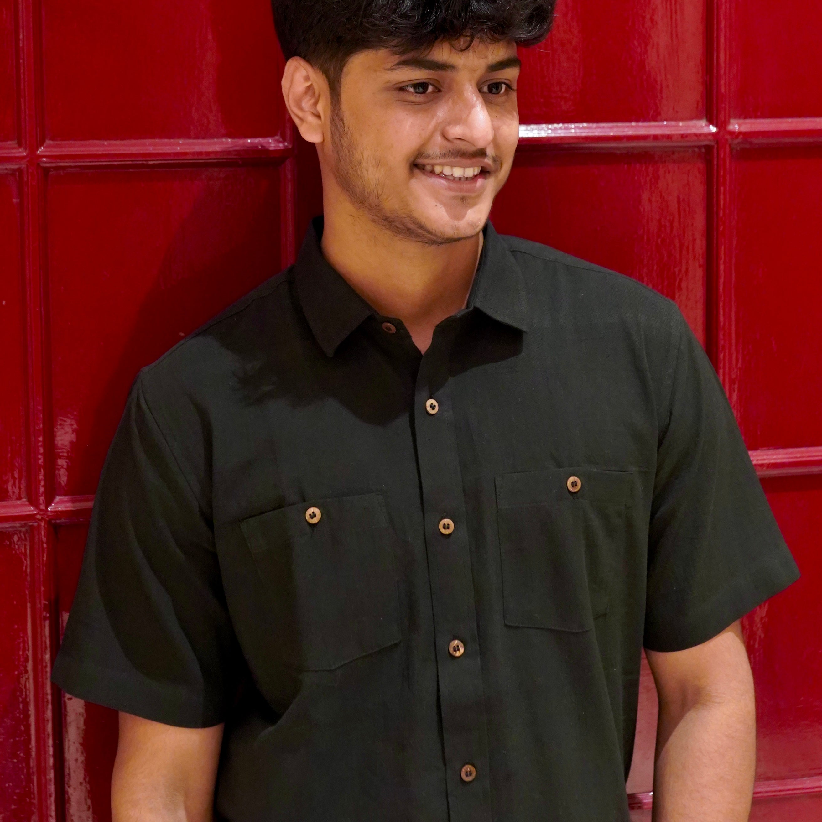 The Half-Sleeve Khadi Shirt: Engineered for Effortless Cool in Indian Summers.