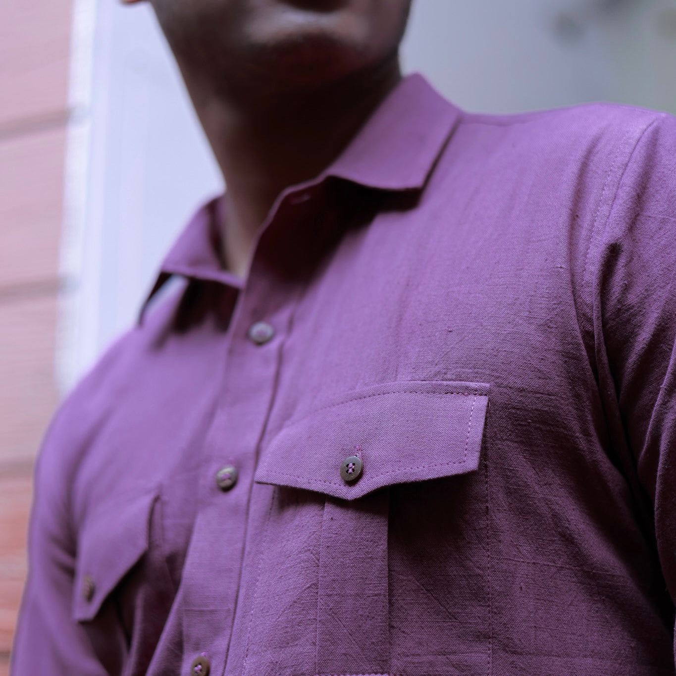 Khadi Shirt Trio — Classic Collar · Double & Single Pocket
