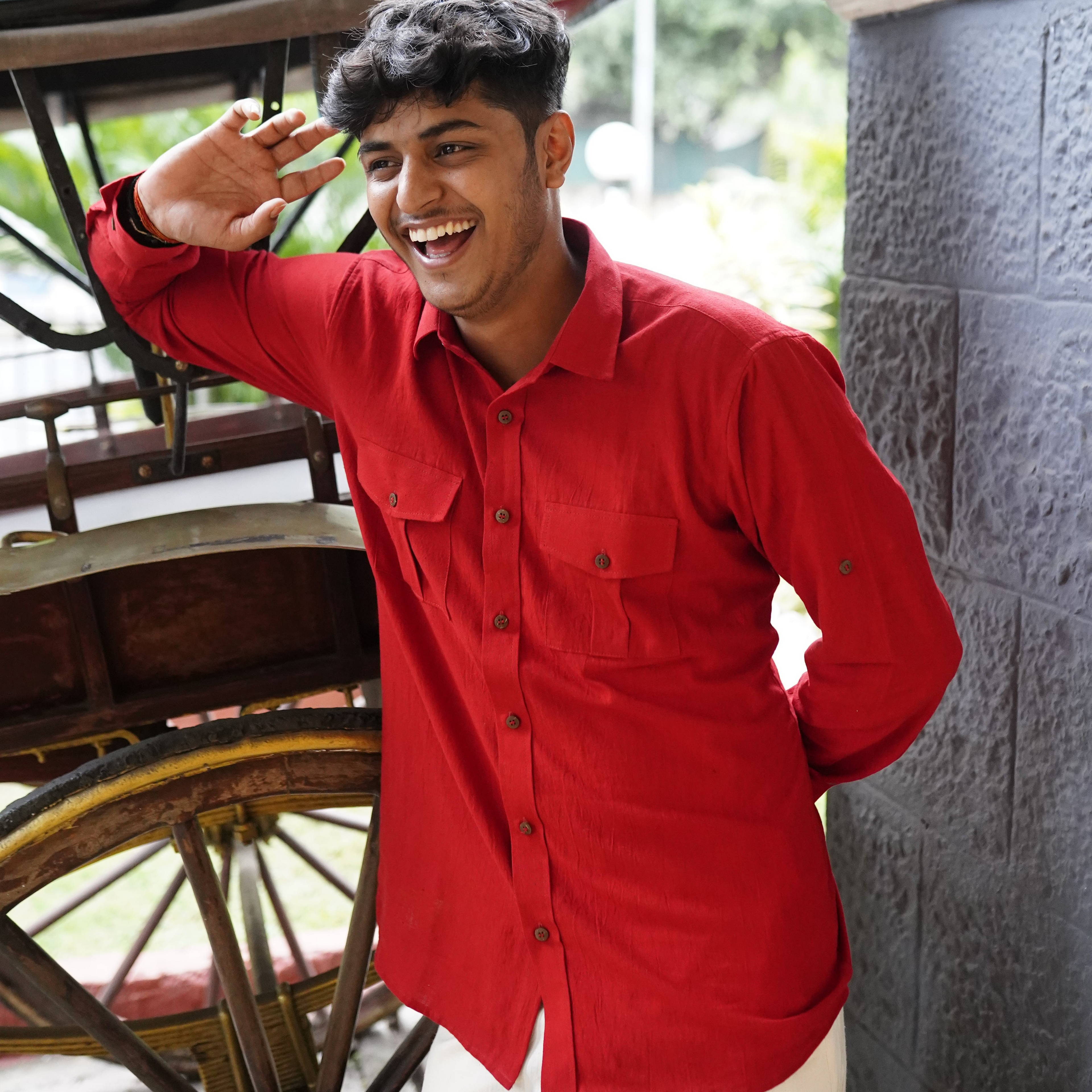 Brick Red Double Pocket