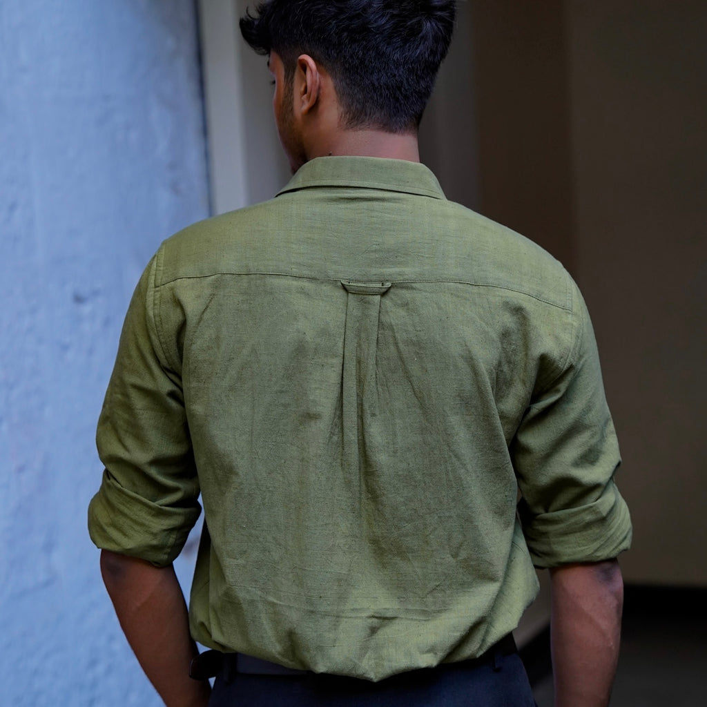 Khadi Shirt Trio — Classic Collar · Double & Single Pocket