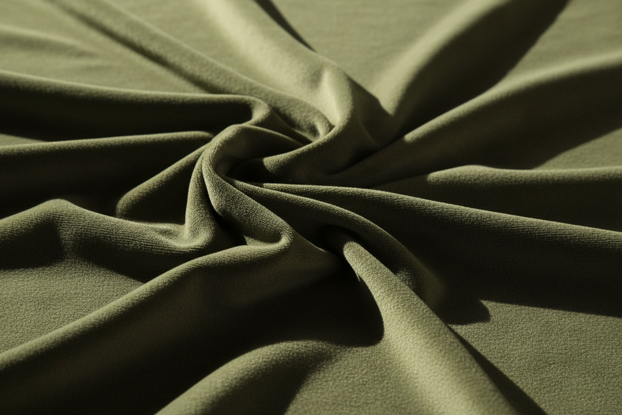 Soft fabric texture olive green 